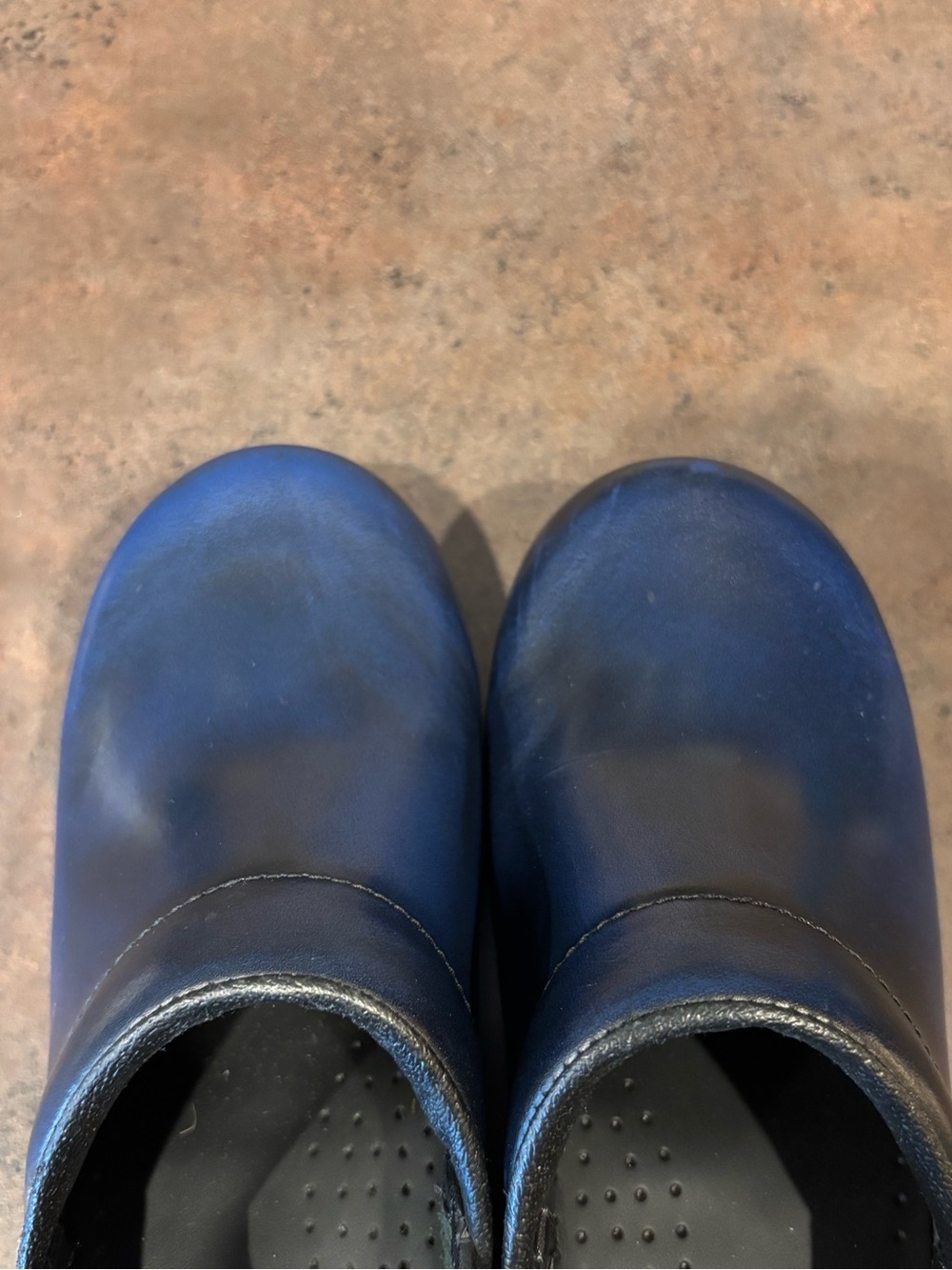 Sanita Black Leather Clogs - Picture 4 of 5